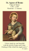 St. Agnes Prayer Card